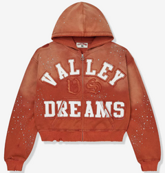 Vale Forever Classico Zip Up Hoodie Orange