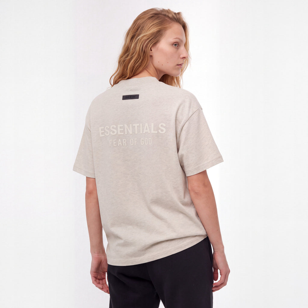 tričko Fear of God Essentials S25 T-shirt Heather Stone 125SP254192F ADONIO