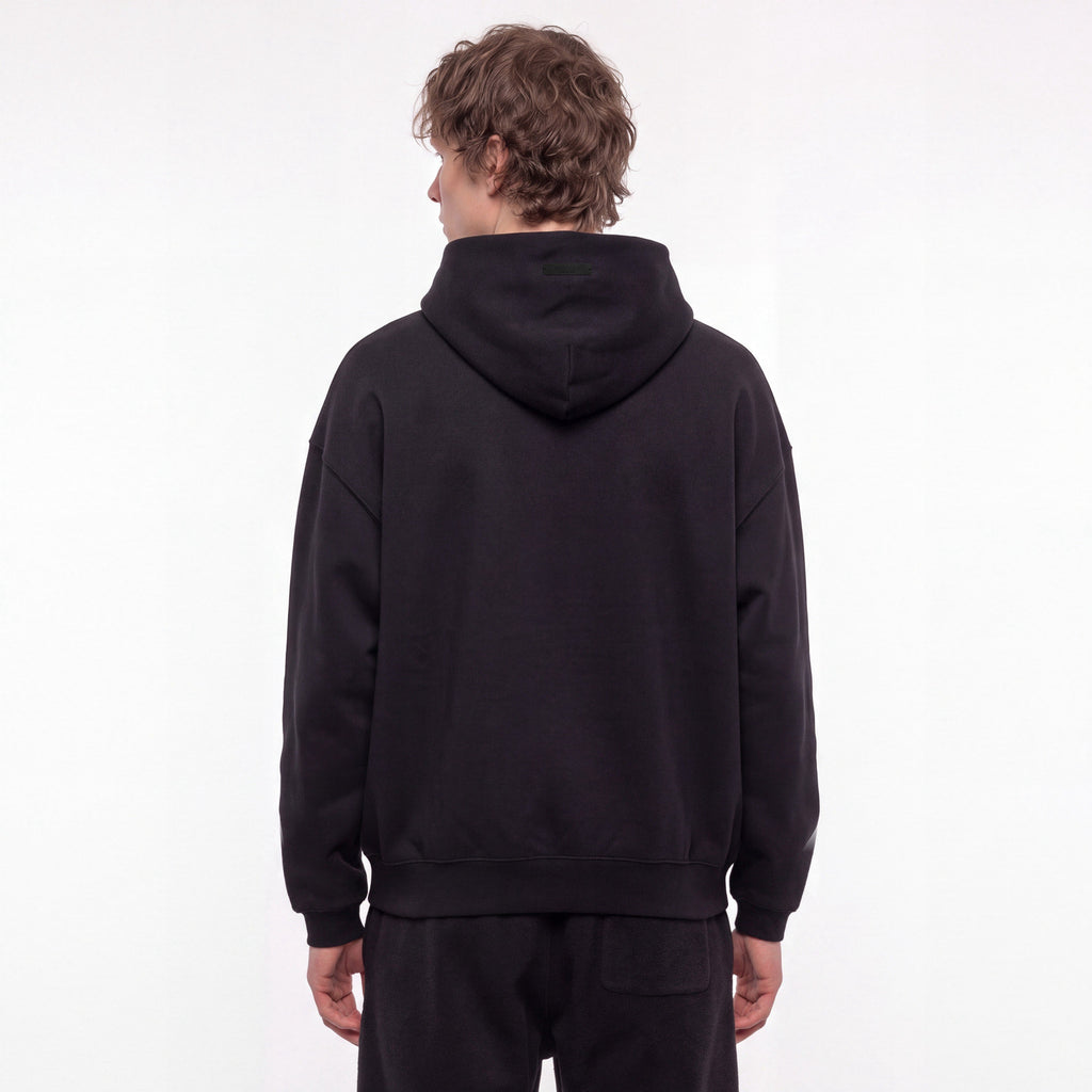 Fear of God Essentials Hoodie FW24 Black Yellow State ADONIO
