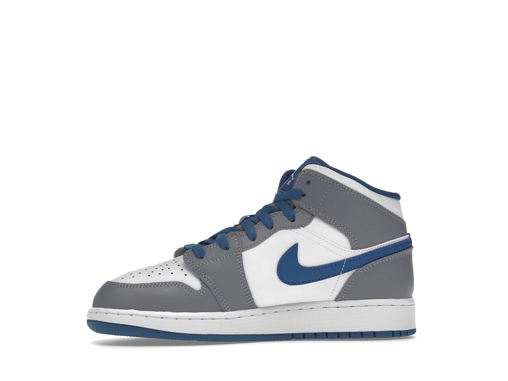 Air Jordan 1 Mid True Blue Cement (GS)