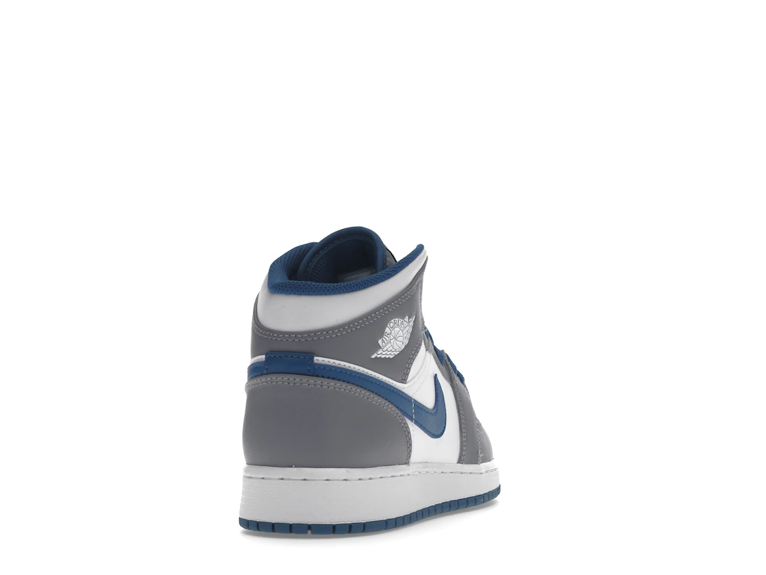 Air Jordan 1 Mid True Blue Cement (GS)