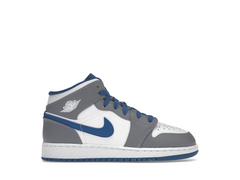 Air Jordan 1 Mid True Blue Cement (GS)