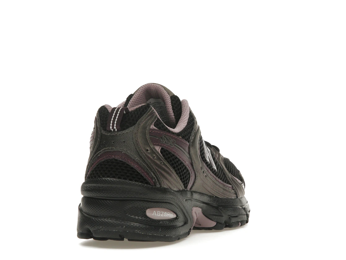 New Balance 530 Black Metallic Plum Brown