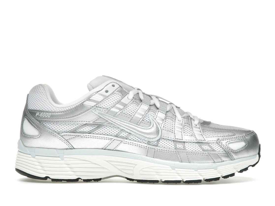 Nike P-6000 White Blue Tint Sail Metallic Silver (W)