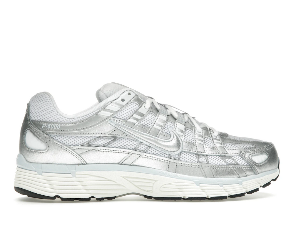 Nike P-6000 White Blue Tint Sail Metallic Silver (W)