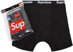 Supreme Hanes Boxer Briefs (4 Pack) Black ADONIO