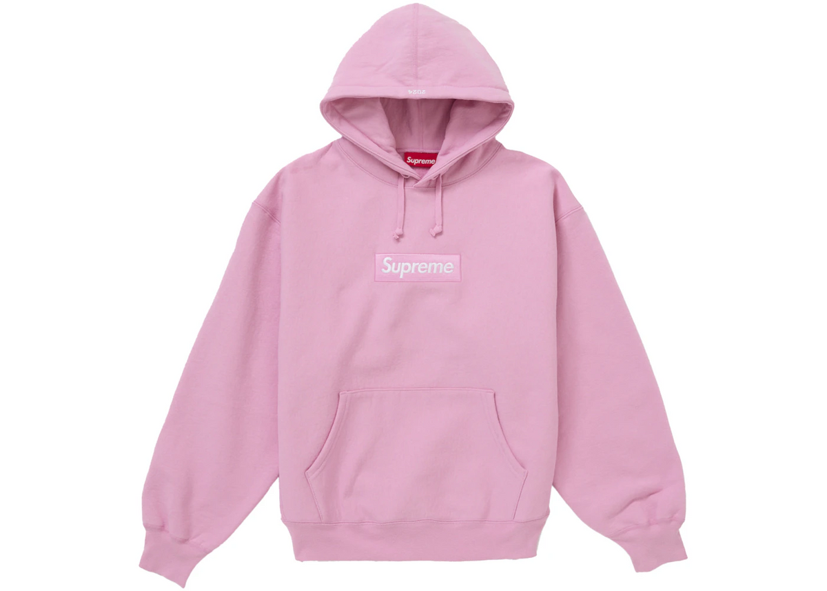 Supreme Box Logo Hooded Sweatshirt (FW24) Pink ADONIO
