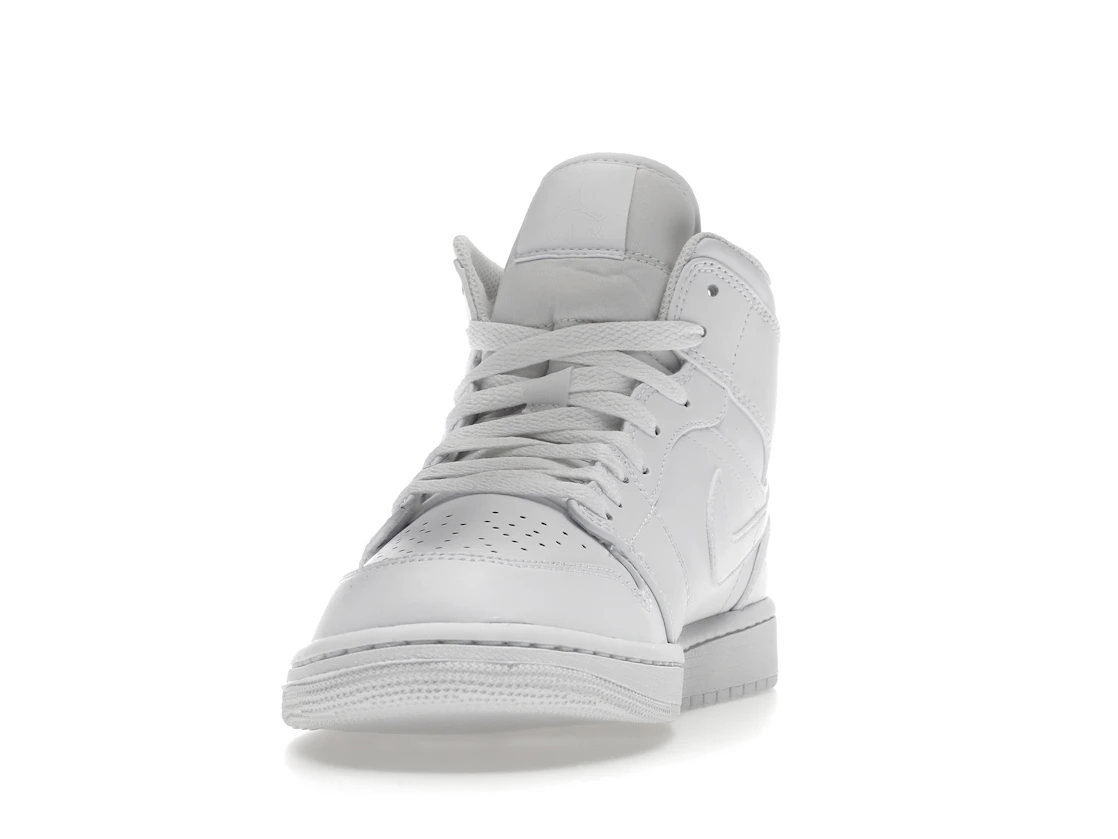 Jordan 1 Mid Triple White