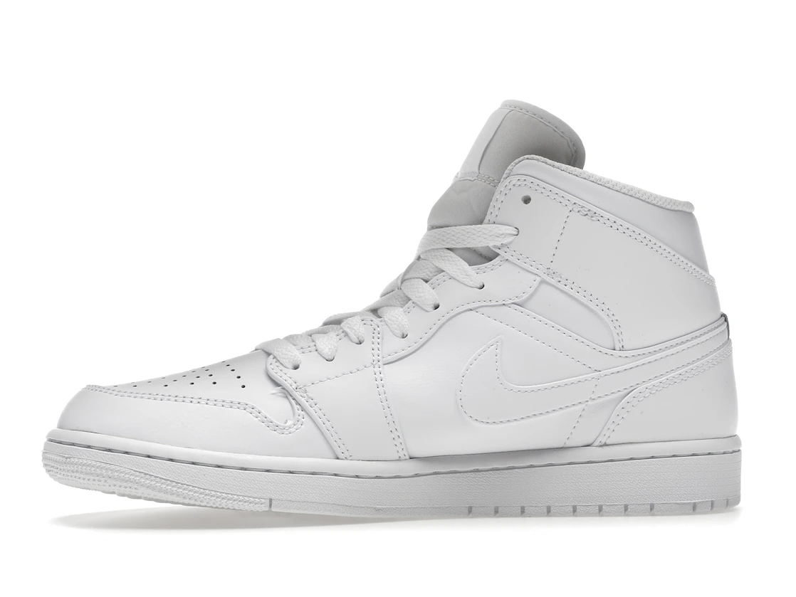 Jordan 1 Mid Triple White