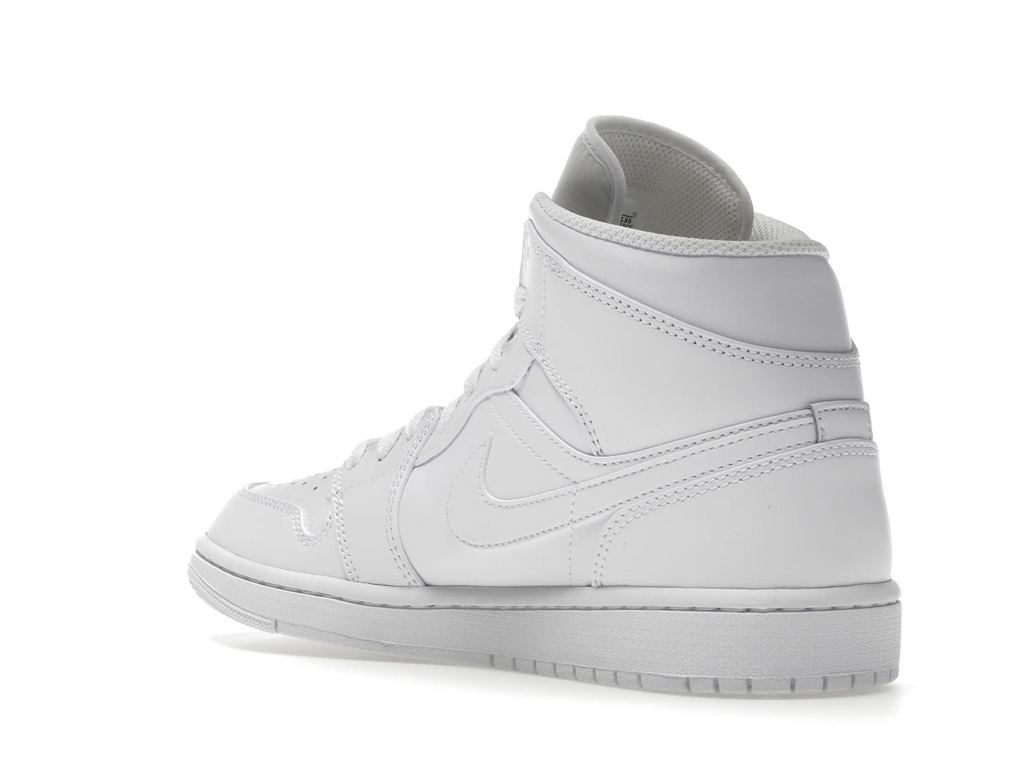 Jordan 1 Mid Triple White