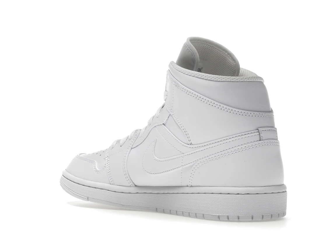 Jordan 1 Mid Triple White