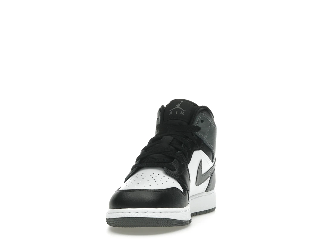 Jordan 1 Mid Black White Iron Grey (GS)