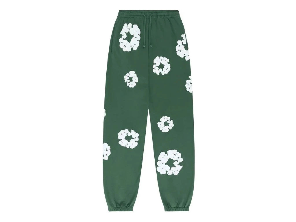 Denim Tears Cotton Wreath Sweatpant Green/White