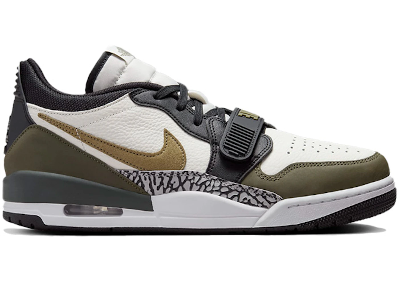 Jordan Legacy 312 Low Sail Black Medium Olive