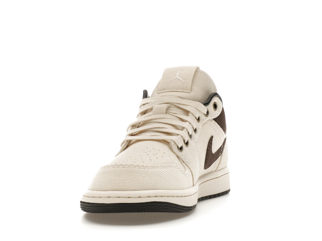 Jordan 1 Low Premium Pale Ivory Off Noir Baroque Brown