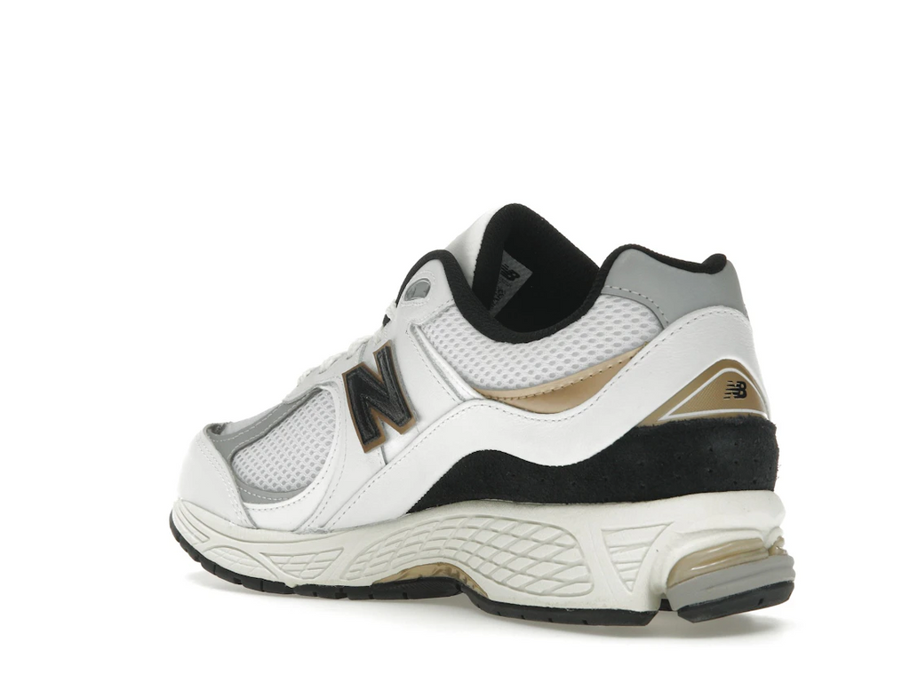 New Balance 2002R White Black Gold Metallic