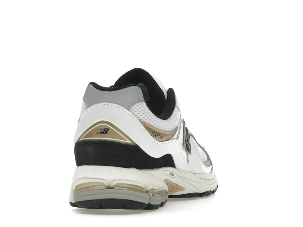 New Balance 2002R White Black Gold Metallic