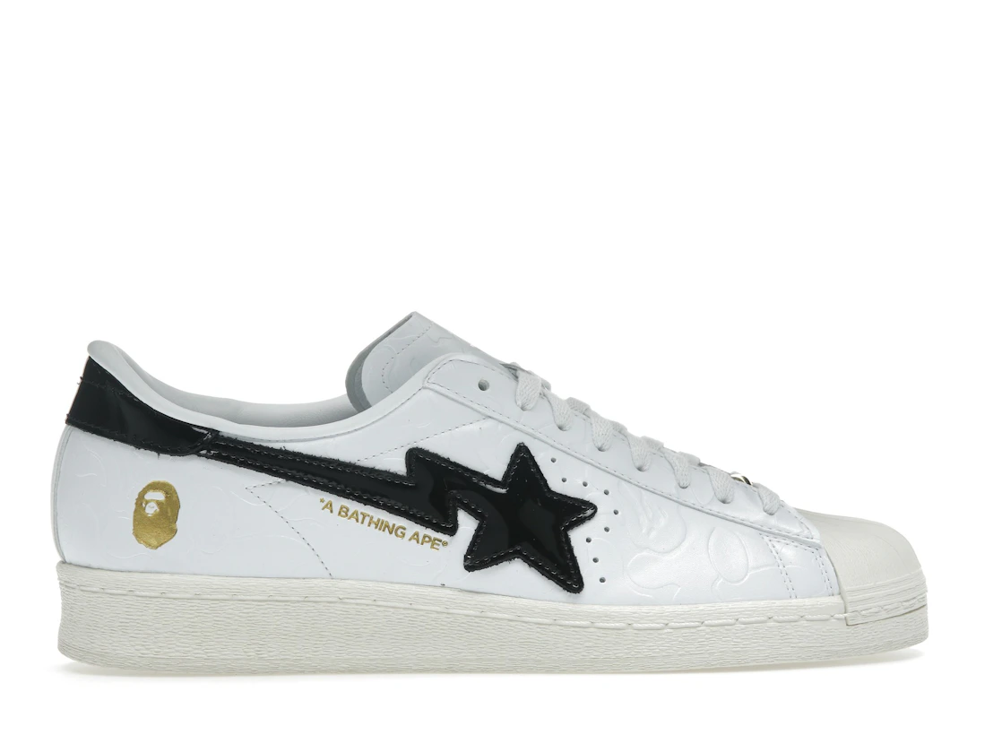 adidas Superstar Vintage Bape White Black