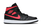 Jordan 1 Mid Black Siren Red (W)