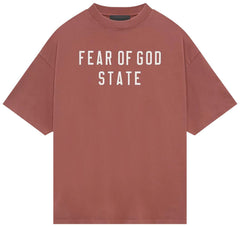 Fear of God Essentials Heavy Crewneck Shirt State (FW24) Crimson