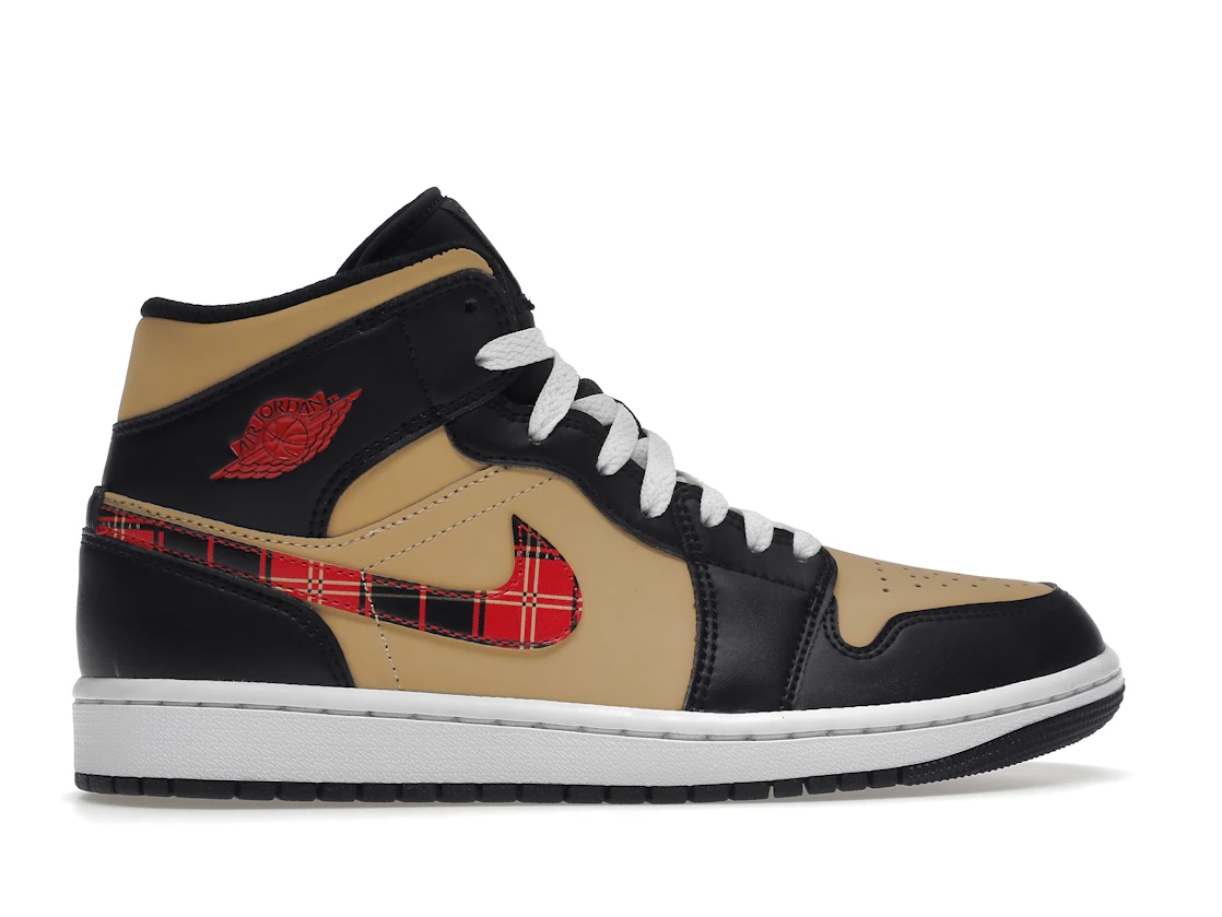 Air Jordan 1 Mid Tartan Swoosh