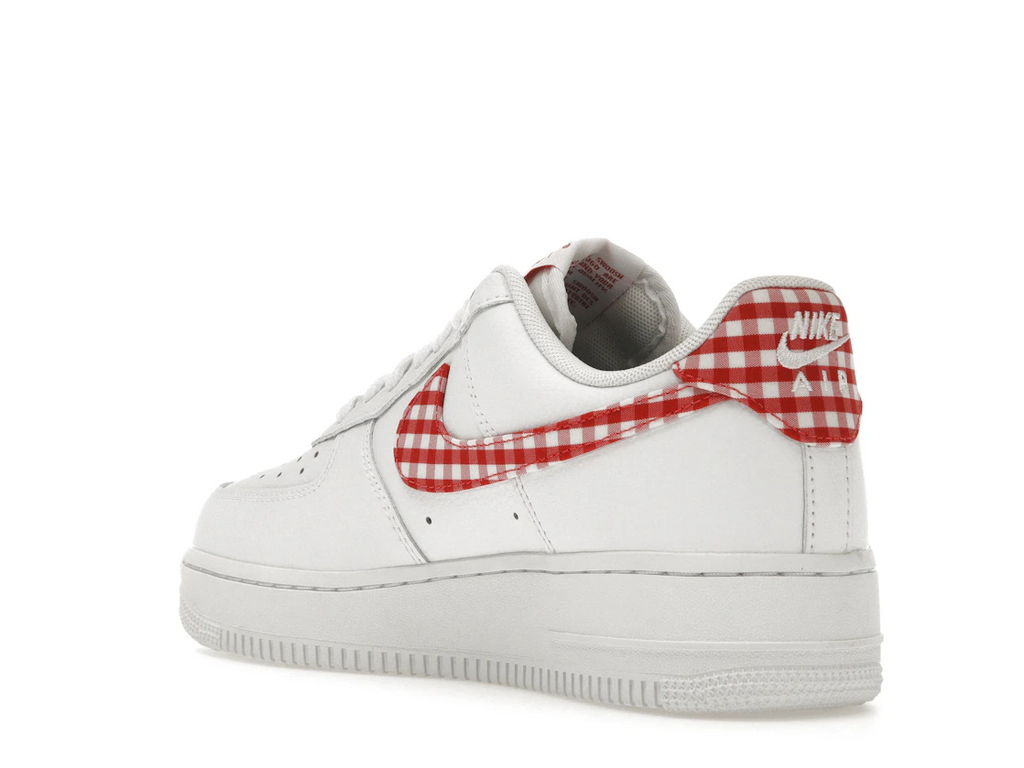 Nike Air Force 1 Low '07 Essential White Mystic Red Gingham (W)