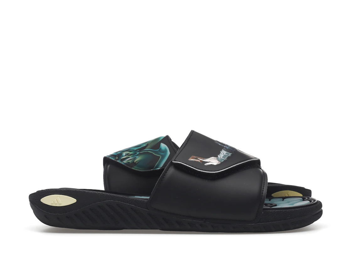 adidas Reptossage Hook-And-Loop Slides Yu-Gi-Oh! Blue Eyes White Dragon