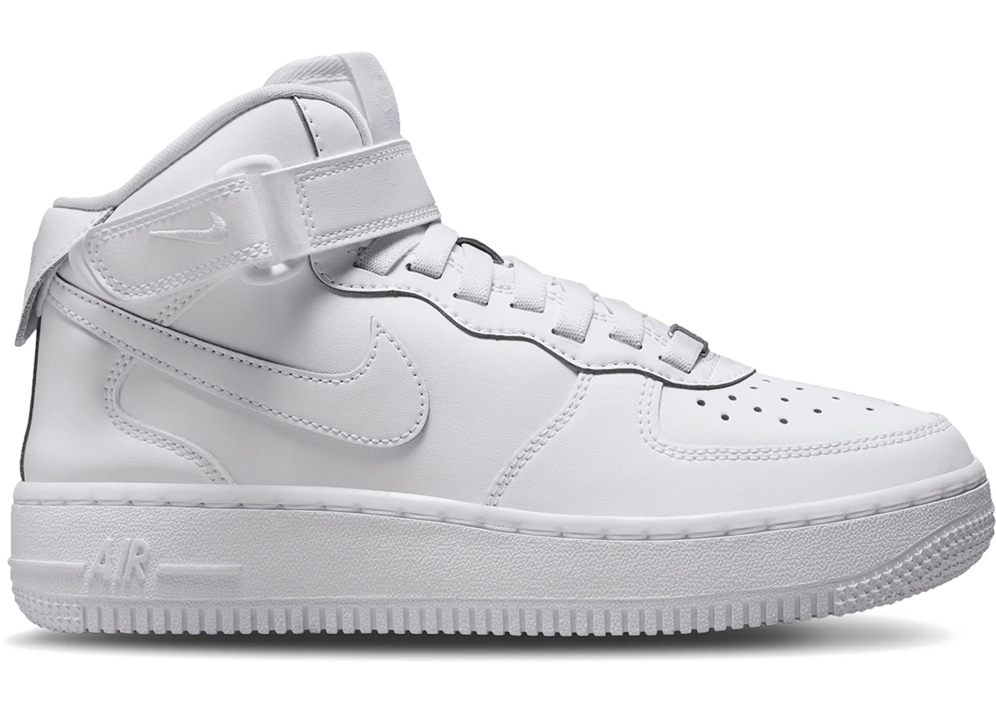 Nike Air Force 1 Mid EasyOn SE Triple White (GS)