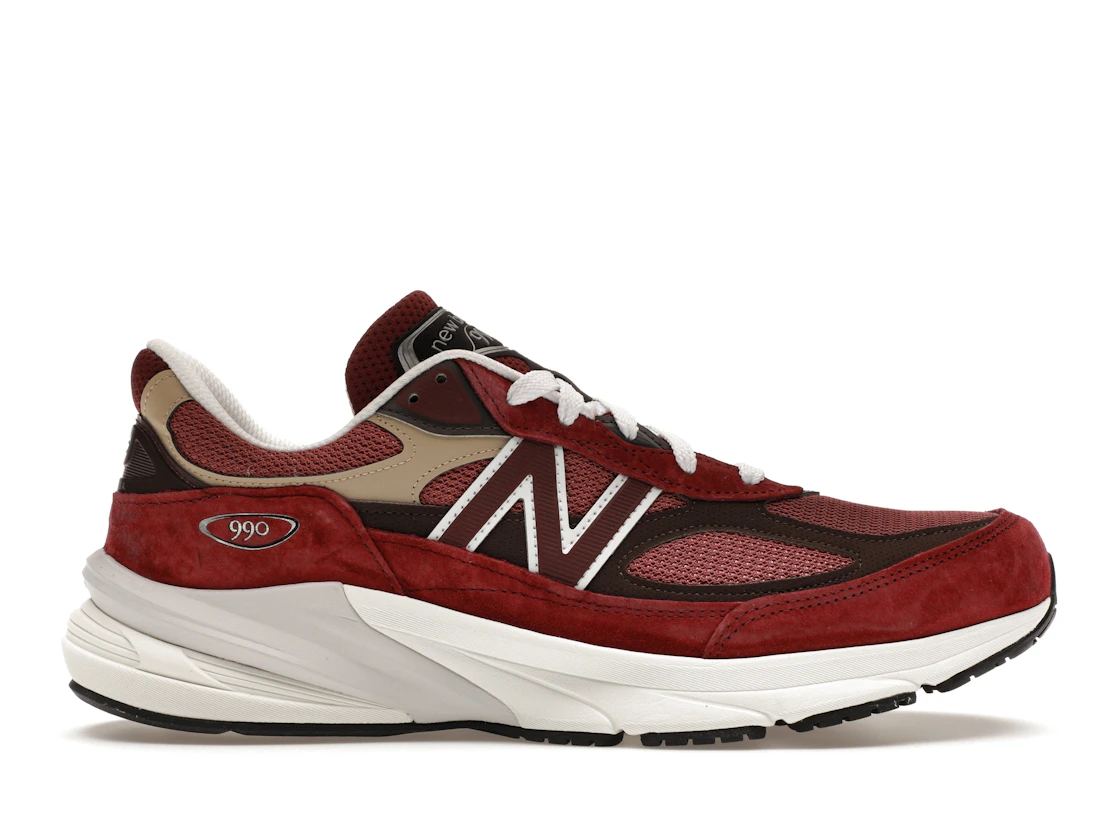 New Balance 990v6 MiUSA Teddy Santis Burgundy Tan