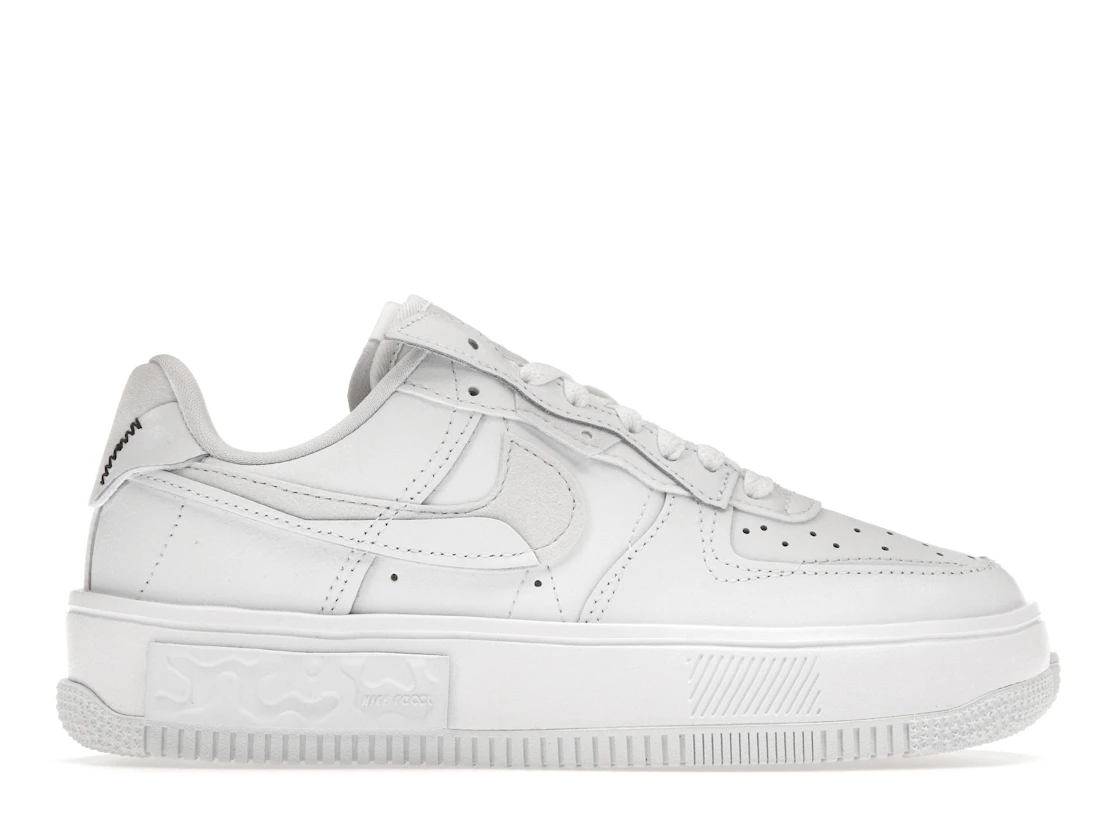 Nike Air Force 1 Low Fontanka Triple White Multi Color Swoosh (W)