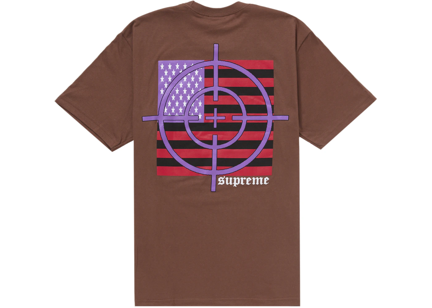 Supreme Target Tee Brown