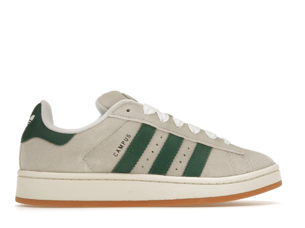 Adidas Campus 00s Crystal White Dark Green