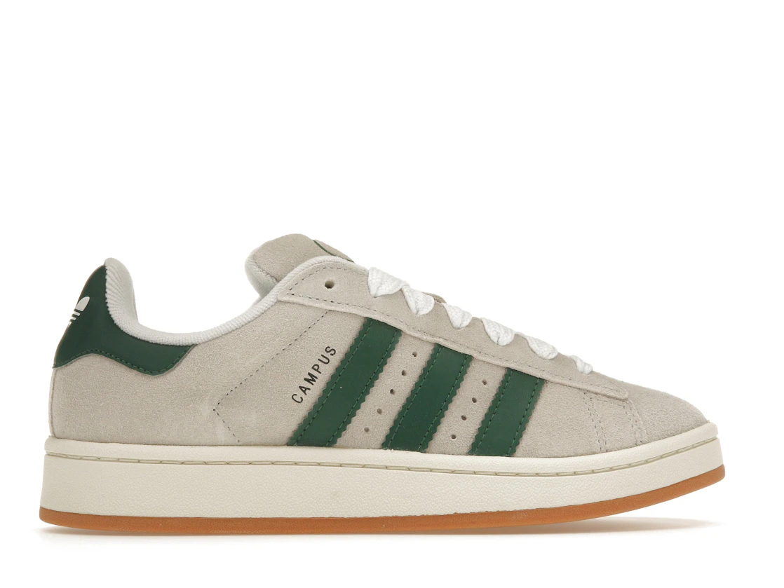 Adidas Campus 00s Crystal White Dark Green