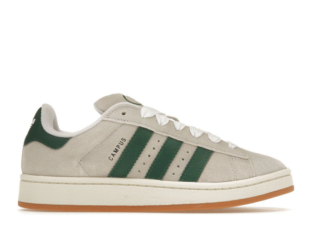 Adidas Campus 00s Crystal White Dark Green