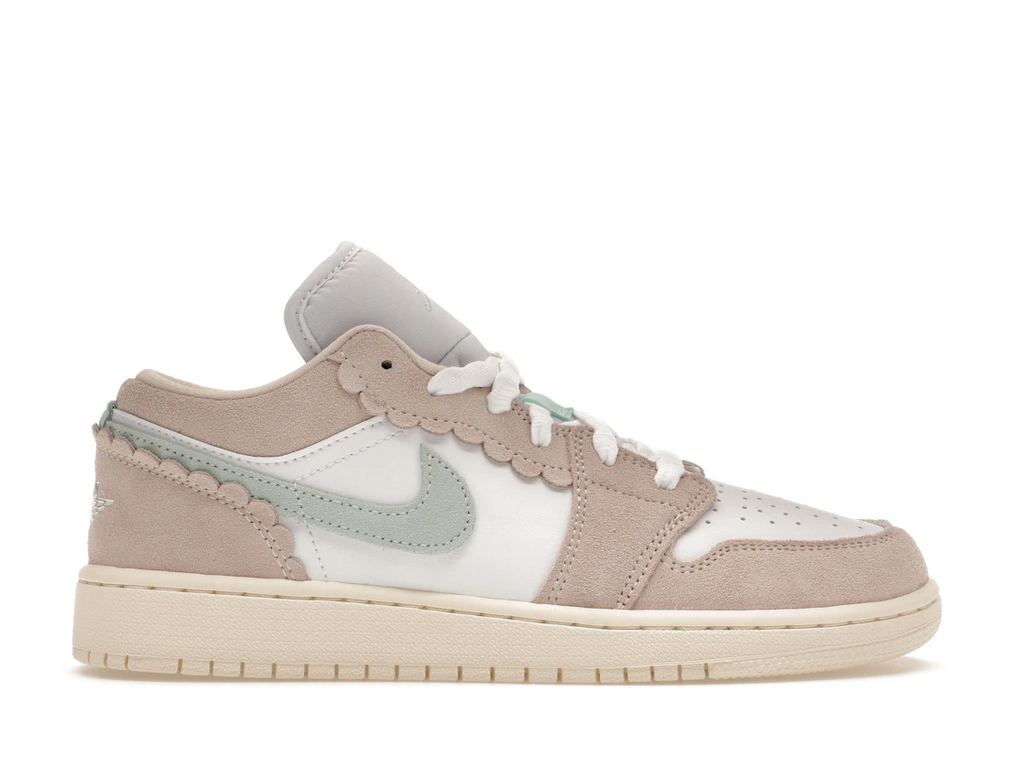 Air Jordan 1 Low White Pink Soft Blue GS