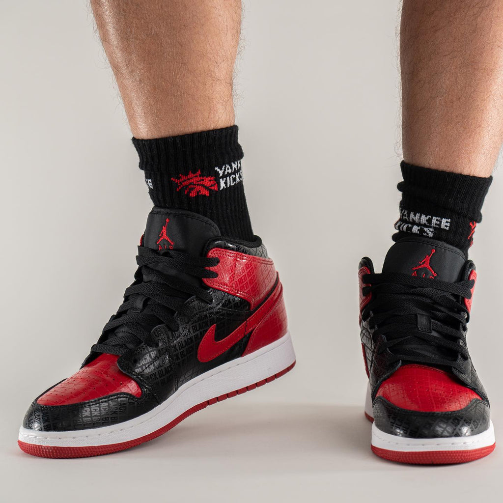 Air Jordan 1 Mid Bred Text (GS)