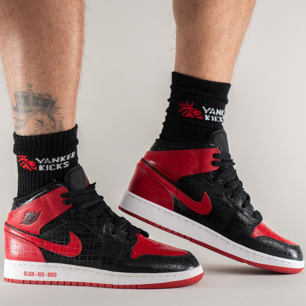 Air Jordan 1 Mid Bred Text (GS)