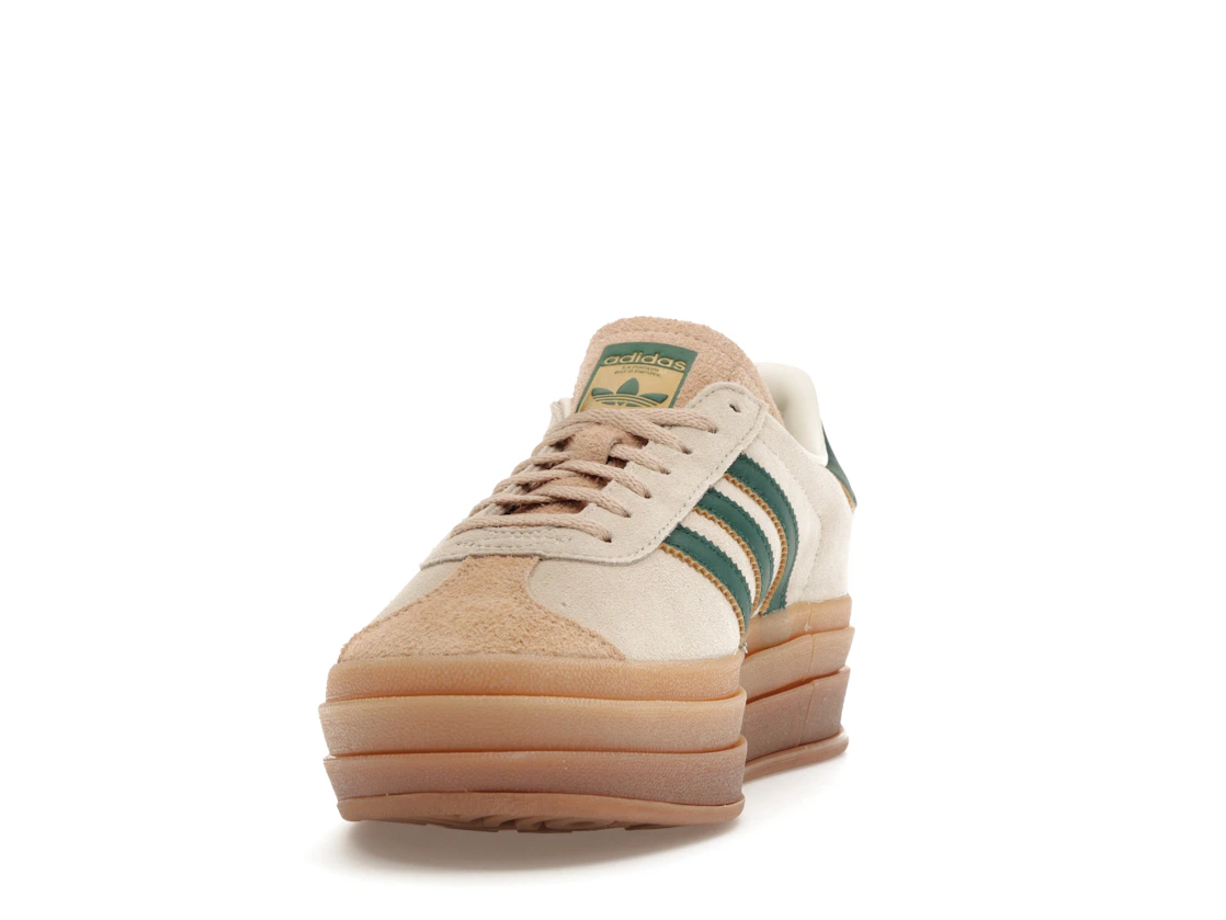 Adidas Gazelle Bold Beige Collegiate Green (W)