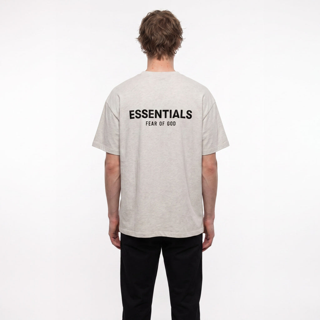 tričko Fear of God Essentials S22 T-shirt Light Oatmeal ADONIO