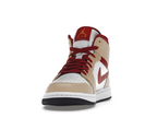 Air Jordan 1 Mid Beige White Red