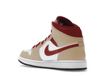 Air Jordan 1 Mid Beige White Red