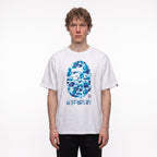 tričko BAPE ABC Camo by bathing Ape T-Shirt White/Blue ADONIO