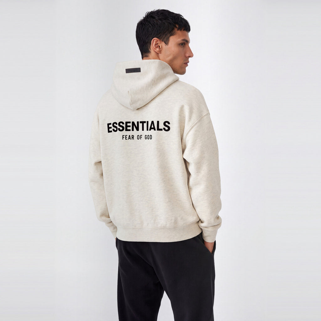 Fear of God Essentials S22 Hoodie Light Oatmeal 192SU224417F ADONIO