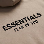Fear of God Essentials S24 Fleece Hoodie Desert ADONIO