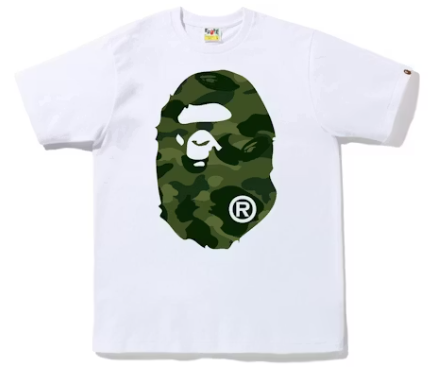 BAPE Color Camo Big Ape Head T-Shirt White/Green