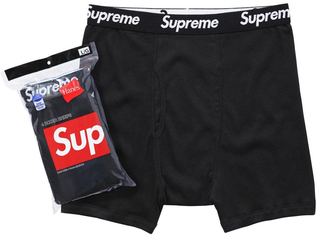 Supreme Hanes Boxer Briefs Black ADONIO