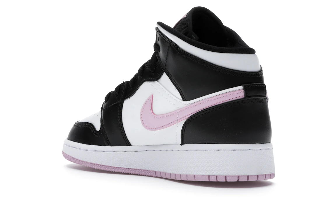 Air Jordan 1 Mid White Light Arctic Pink (GS)