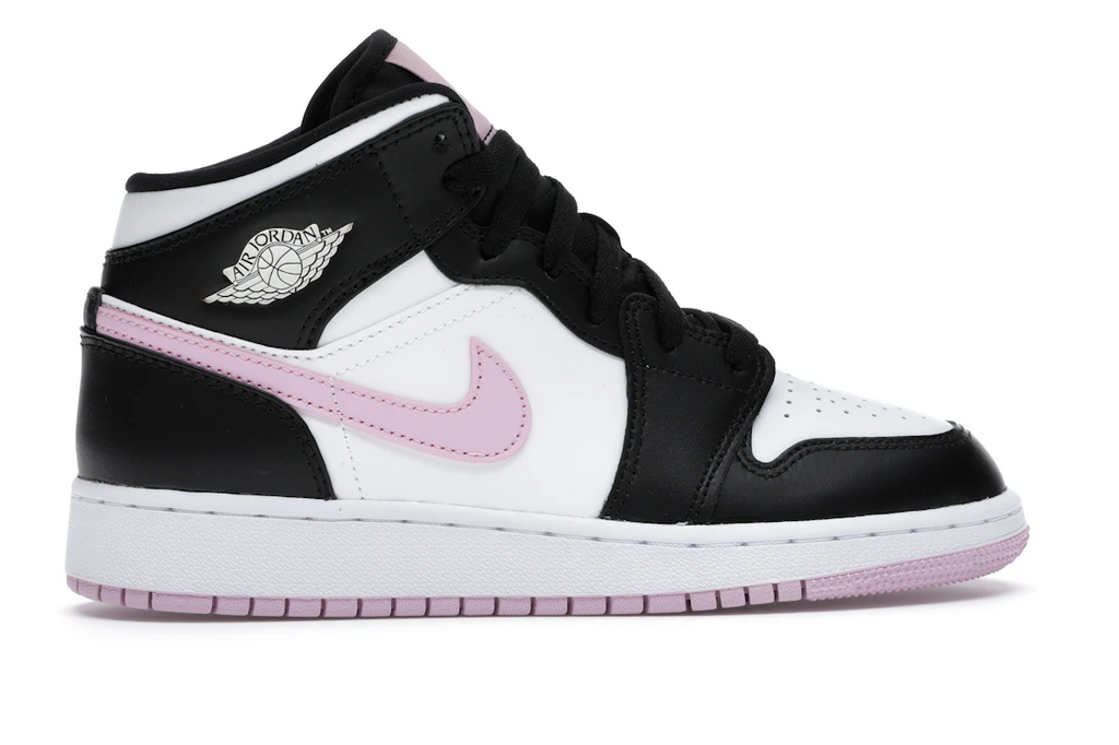 Air Jordan 1 Mid White Light Arctic Pink (GS)