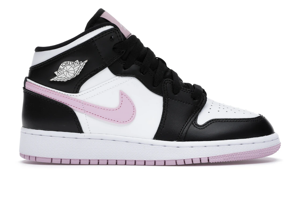 Air Jordan 1 Mid White Light Arctic Pink (GS)
