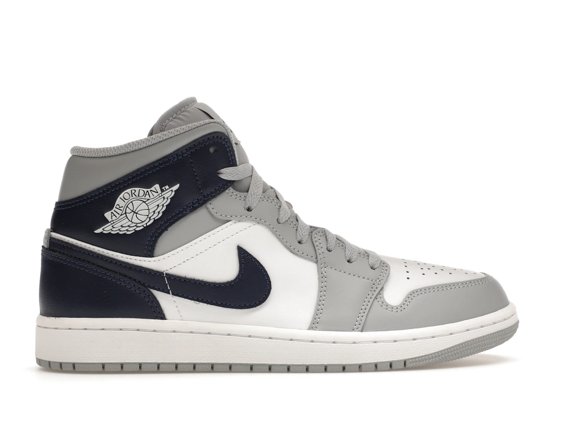 Air Jordan 1 Mid Wolf Grey Midnight Navy